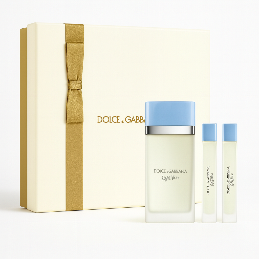 ESTUCHE DOLCE & GABBANA LIGHT BLUE DAMA 3 PIEZAS
