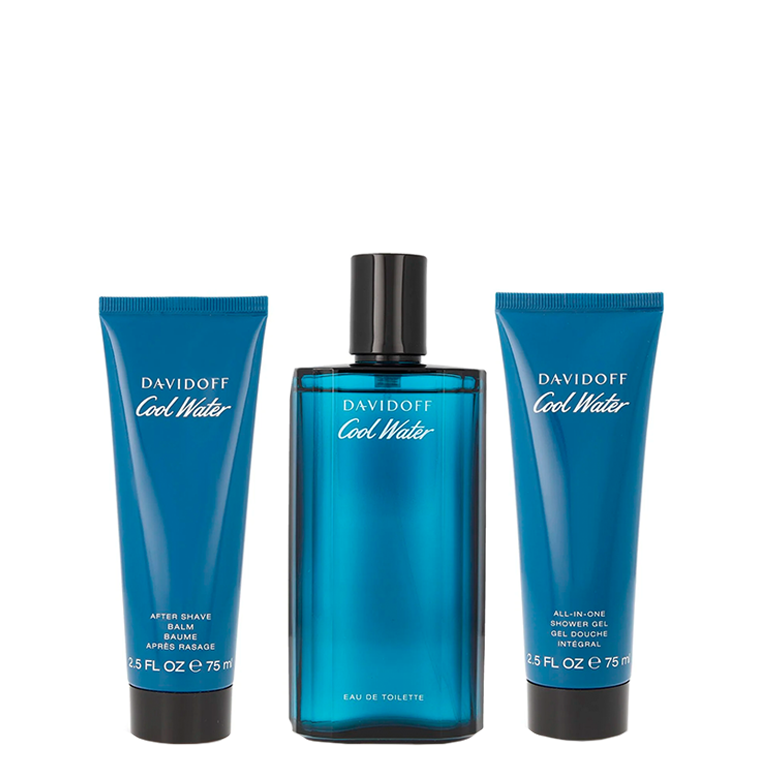SET DAVIDOFF COOL WATER 3 PIEZAS